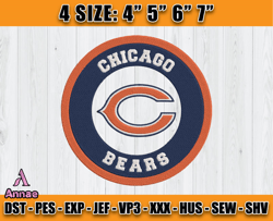Chicago Bears Embroidery, NFL Chicago Bears Embroidery 13 Annae
