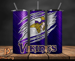 Minnesota Vikings Tumbler Wraps ,Vikings Logo, Nfl Tumbler Png 85