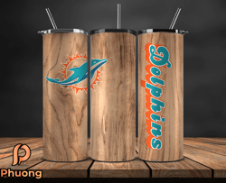 Miami Dolphins Tumbler Wrap, NFL Logo Tumbler Png, NFL Design Png-62