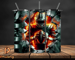 New York Jets Cracked HoleTumbler Wraps, , NFL Logo,, NFL Sports, NFL Design Png, Design by Phuong Store  19