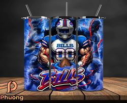 Buffalo BillsTumbler Wrap, NFL Logo Tumbler Png, Nfl Sports, NFL Design Png by PrimePrex-04