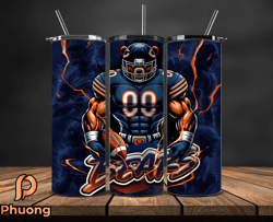 Chicago BearsTumbler Wrap, NFL Logo Tumbler Png, Nfl Sports, NFL Design Png by PrimePrex-06