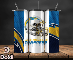 Los Angeles Chargers Tumbler Wrap, NFL Logo Tumbler Png, NFL Design Png-12