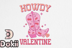 Retro Valentines PNG Sublimation Howdy Design 05