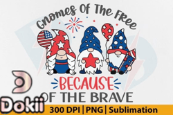 Gnome of the Free, 4th of July Gnome PNG Design 37