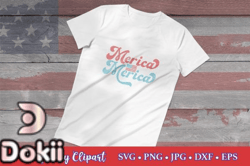 4th of July Sublimation Merica USA Flag Design 22