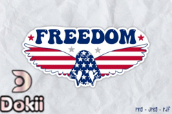 4th of July Sticker  Freedom PNG Design 37