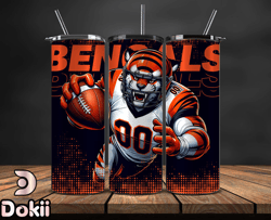 Cincinnati Bengals NFL Tumbler Wraps, Tumbler Wrap Png, Football Png, Logo NFL Team, Tumbler Design 07