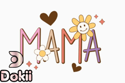 Retro Mothers Day Quote Svg Mama, Mother day PNG, Mother day PNG Love Design 418