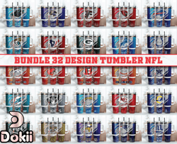 Bundle 32 Design NFL Tumbler 40oz Png, 40oz Tumler Png 96 by dokii shop