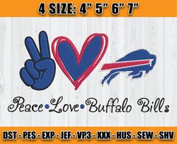 Buffalo Bills Embroidery, NFL Buffalo Bills Embroidery, NFL Machine Embroidery Digital, 4 sizes Machine Emb Files - 05