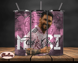 Lionel  Messi Tumbler Wrap ,Messi Skinny Tumbler Wrap PNG, Design by  GlowEnvy 17