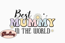 Retro Mothers Day SVG Design Best Mummy Design 315