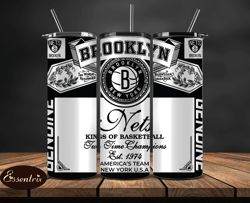 Brooklyn Nets Tumbler Wrap, Basketball Design,NBA Teams,NBA Sports,Nba Tumbler Wrap,NBA DS-46