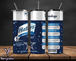 Dallas Cowboys Haters Be Gone Tumbler Png, Nfl Tumbler Png 05
