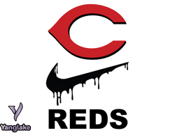 Cincinnati Reds PNG, Nike MLB PNG, Baseball Team PNG,  MLB Teams PNG ,  MLB Logo Design 06