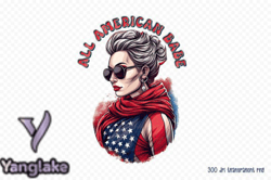 4th of July PNG - All American Babe Design 09