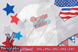 Happy 4th of July USA Basketball Type Design 16