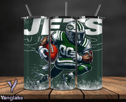 New York Jets NFL Tumbler Wraps, Tumbler Wrap Png, Football Png, Logo NFL Team, Tumbler Design 25