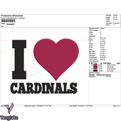 Cardinals Embroidery Designs, Machine Embroidery Pattern -01 by Yanglake.