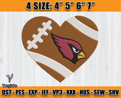 Cardinals Embroidery, NFL Cardinals Embroidery, NFL Machine Embroidery Digital, 4 sizes Machine Emb Files - 08 - Yanglak