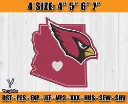 Cardinals Embroidery, NFL Cardinals Embroidery, NFL Machine Embroidery Digital, 4 sizes Machine Emb Files -11 - Yanglake
