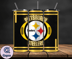 Pittsburgh Steelers Tumbler Wrap, NFL Logo Tumbler Png, NFL Design Png-41
