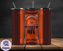 Chicago Bears Tumbler Wrap, NFL Logo Tumbler Png, NFL Design Png-100