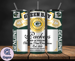 Green Bay Packers Tumbler Wrap,Vintage Budweise Tumbler Wrap 45