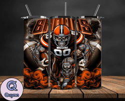 Cleveland Browns Tumbler Wrap, Football Wraps, Logo Football PNG, Logo NFL PNG, All Football Team PNG, Design by Quynn S