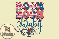 Boom Boom Baby 4th of July Sublimation Design 134