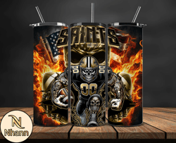 New Orleans Saints Fire Tumbler Wraps, ,Nfl Png,Nfl Teams, Nfl Sports, NFL Design Png by Nhann Design 23