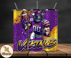 Minnesota Vikings Tumbler Wrap, Nfl Teams,Nfl Logo football, Logo Tumbler PNG Design by Nhann Store 21