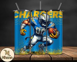 Los Angeles Chargers NFL Tumbler Wraps, Tumbler Wrap Png, Football Png, Logo NFL Team, Tumbler Design by Nhann Store 18