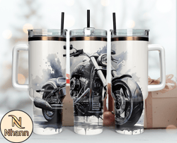 Harley 40 oz Tumbler, Harley Tumbler Wrap, Harley Davidson Logo, Design 15