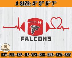 Atlanta Falcons Embroidery, NFL Falcons Embroidery, NFL Machine Embroidery Digital, 4 sizes Machine Emb Files-04-nhann