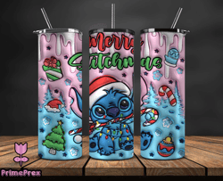 Christmas 20oz Tumbler Wrap PNG, Christmas 3D Inflated Puffy Tumbler Wrap Png, Grinchmas 20oz Png 122