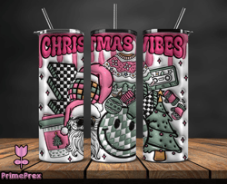 Christmas 20oz Tumbler Wrap PNG, Christmas 3D Inflated Puffy Tumbler Wrap Png, Grinchmas 20oz Png 233