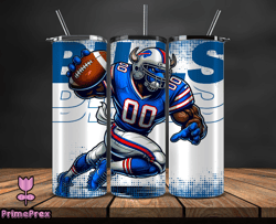 Buffalo Bills NFL Tumbler Wraps, Tumbler Wrap Png, Football Png, Logo NFL Team, Tumbler Design by PrimePrex 04