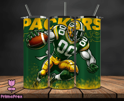 Green Bay Packers NFL Tumbler Wraps, Tumbler Wrap Png, Football Png, Logo NFL Team, Tumbler Design by PrimePrex 12