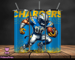 Los Angeles Chargers NFL Tumbler Wraps, Tumbler Wrap Png, Football Png, Logo NFL Team, Tumbler Design by PrimePrex 18