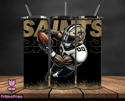 New Orleans Saints NFL Tumbler Wraps, Tumbler Wrap Png, Football Png, Logo NFL Team, Tumbler Design by PrimePrex 23