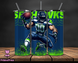 Seattle Seahawks NFL Tumbler Wraps, Tumbler Wrap Png, Football Png, Logo NFL Team, Tumbler Design by PrimePrex 29
