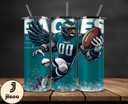 Philadelphia Eagles NFL Tumbler Wraps, Tumbler Wrap Png, Football Png, Logo NFL Team, Tumbler Design 26