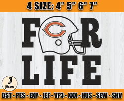 Chicago Bears Embroidery, NFL Chicago Bears Embroidery, NFL Machine Embroidery Digital 10