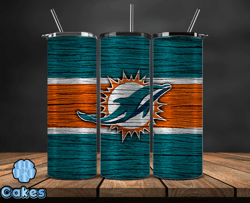 Miami Dolphins NFL Logo, NFL Tumbler Png , NFL Teams, NFL Tumbler Wrap Design 25