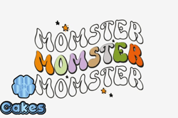 Retro Momster,Halloween SVG Design07
