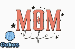 Retro Mom Life Lightning Bolt SVG  DesignDesign13