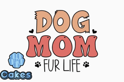 Retro Mothers Day Dog SVG Dog Lover Mom Design25