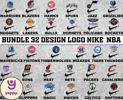 SVG 32 design logo Nike NBA, NBA Logo,NBA Logo Team,NBA Png,NBA Tumbler, NBA Design 13